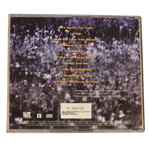 Air Supply The Vanishing Race CD Album 1993 Goodbye Its Never Too Late - Picture 2 of 5